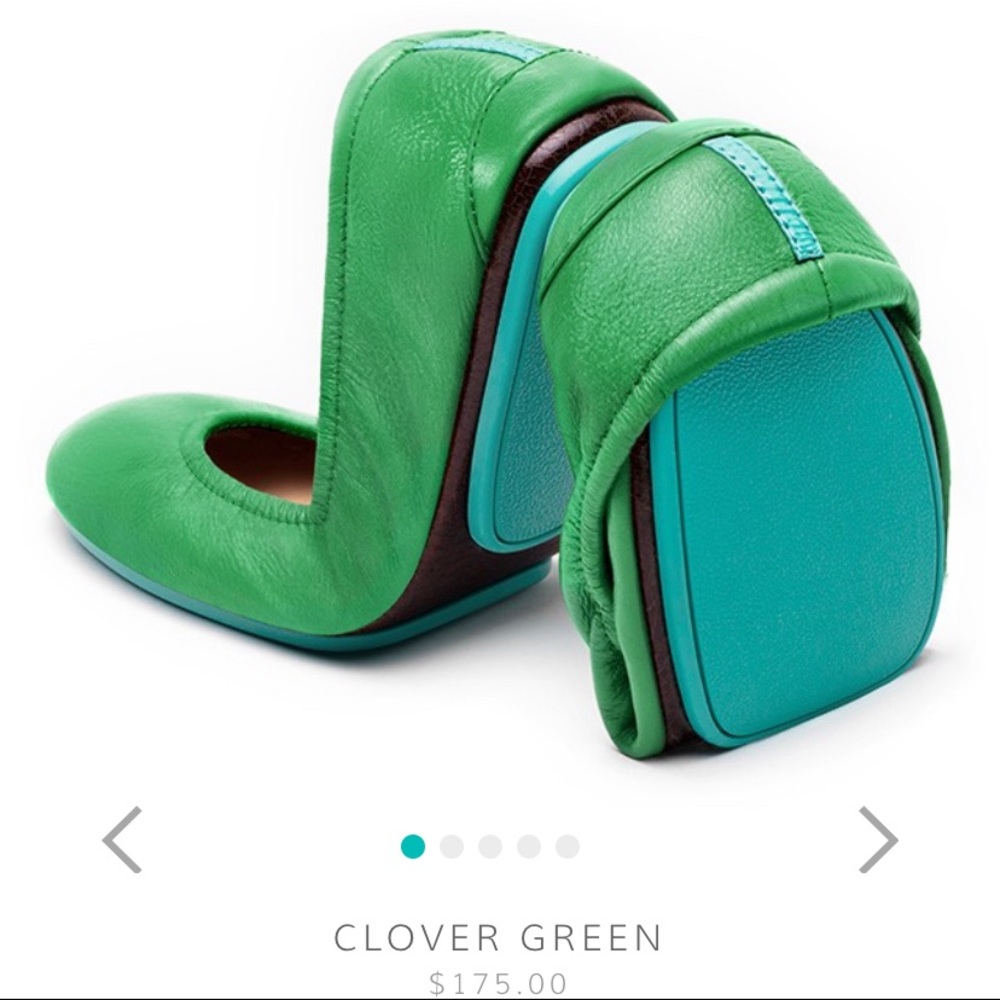 Tieks Green Ballerina flats